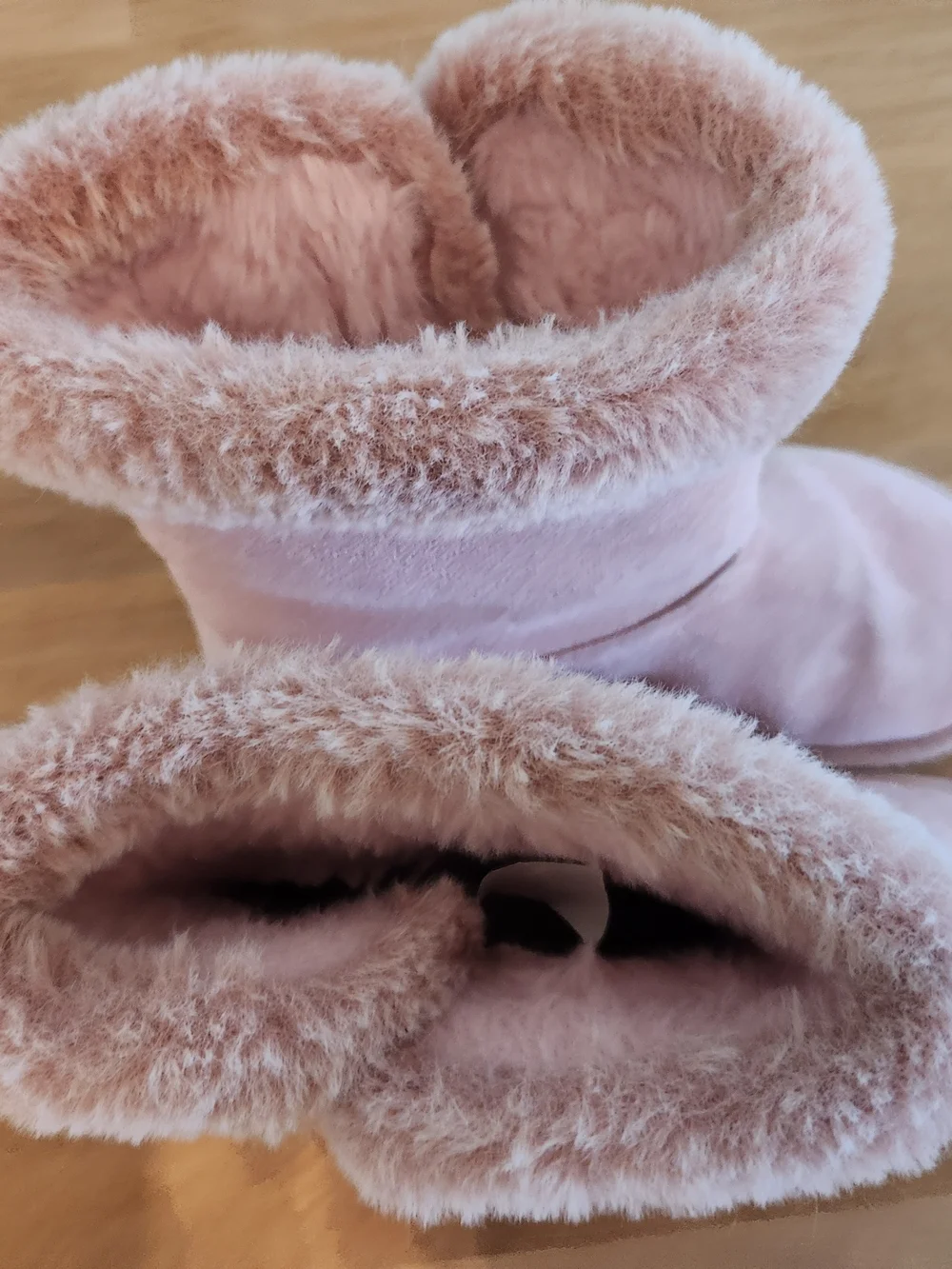 Girls Sugar Plush Pink Faux-Suede Shearling Winter Boots Sz 13 GUC